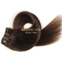Brazilian remy hair clip in extensions cuticle remy xq #6